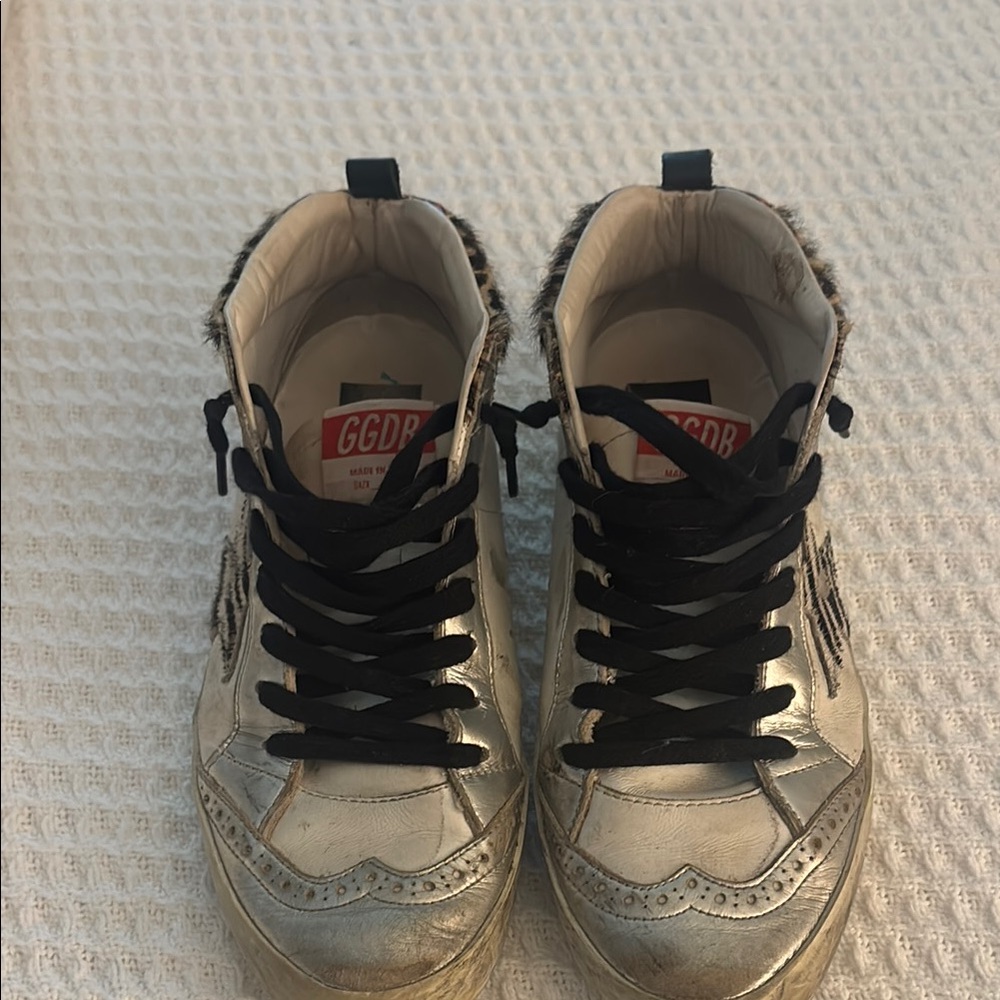 Golden Goose Deluxe Brand Silver Sneakers